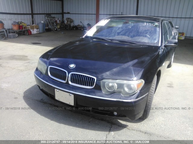 WBAGN63452DR06350 - 2002 BMW 745 LI BLACK photo 6