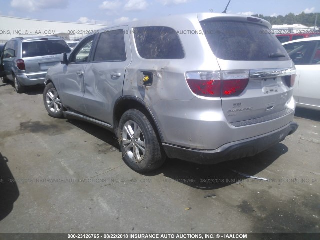 1C4RDJAG1DC557016 - 2013 DODGE DURANGO SXT GRAY photo 3