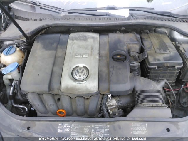 3VWDG71K46M769206 - 2006 VOLKSWAGEN JETTA 2.5 OPTION PACKAGE 2 GRAY photo 10