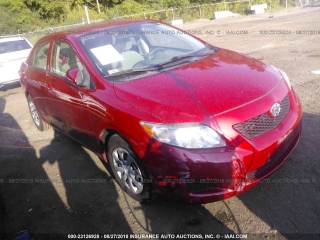 2T1BU4EE3AC272882 - 2010 TOYOTA COROLLA S/LE/XLE RED photo 1