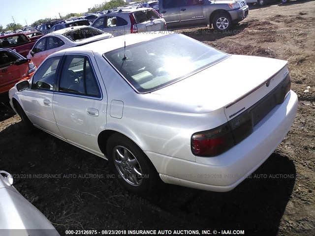 1G6KY5498YU148895 - 2000 CADILLAC SEVILLE STS WHITE photo 3