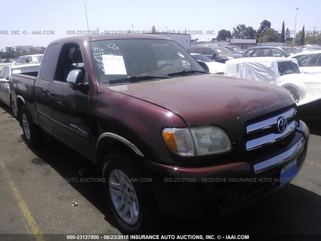5TBRN34183S378140 - 2003 TOYOTA TUNDRA ACCESS CAB SR5 RED photo 1