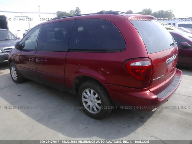 2C8GP74L32R616418 - 2002 CHRYSLER TOWN & COUNTRY EX RED photo 3