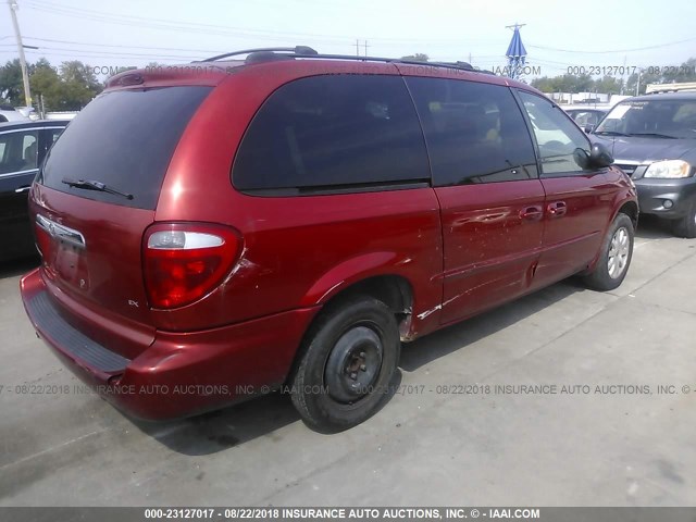 2C8GP74L32R616418 - 2002 CHRYSLER TOWN & COUNTRY EX RED photo 4