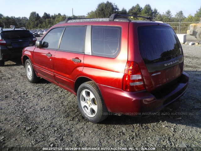 JF1SG65603H717501 - 2003 SUBARU FORESTER 2.5XS RED photo 3