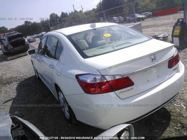 1HGCR6F72EA006461 - 2014 HONDA ACCORD HYBRID/TOURING WHITE photo 3