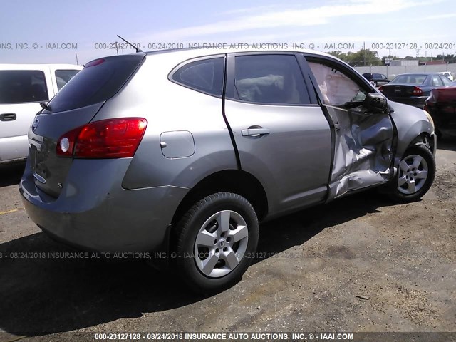 JN8AS58T18W305580 - 2008 NISSAN ROGUE S/SL GRAY photo 4