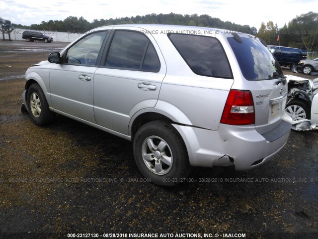 KNDJD735485846381 - 2008 KIA SORENTO EX/LX SILVER photo 3