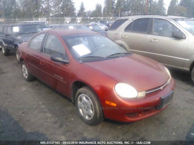 1B3ES46C0YD502702 - 2000 DODGE NEON ES RED photo 1