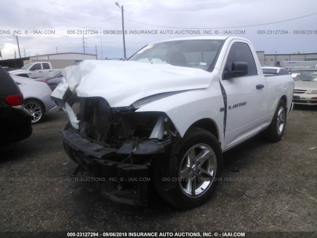 3C6JD6AT9CG279539 - 2012 DODGE RAM 1500 ST WHITE photo 2