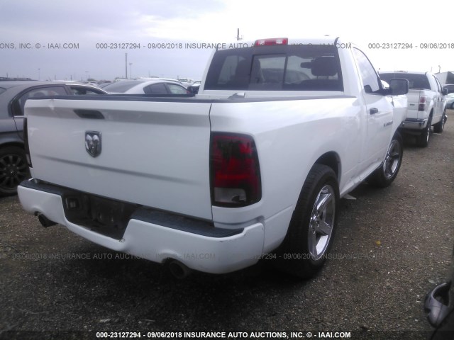 3C6JD6AT9CG279539 - 2012 DODGE RAM 1500 ST WHITE photo 4