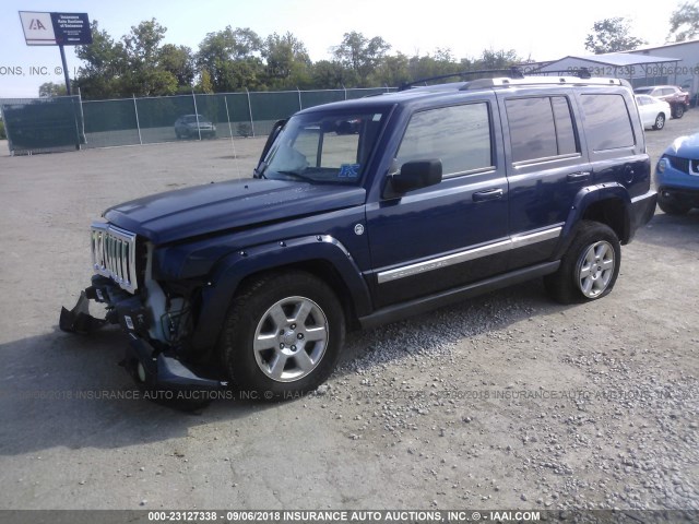 1J8HG58226C124580 - 2006 JEEP COMMANDER LIMITED Dark Blue photo 2