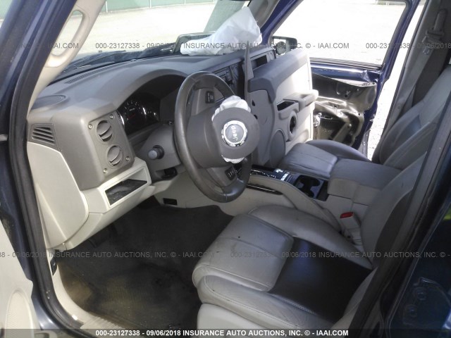 1J8HG58226C124580 - 2006 JEEP COMMANDER LIMITED Dark Blue photo 5