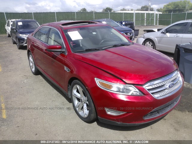 1FAHP2KT5BG114674 - 2011 FORD TAURUS SHO MAROON photo 1