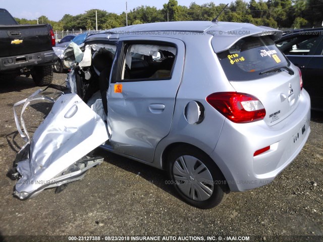 ML32A3HJ4JH002456 - 2018 MITSUBISHI MIRAGE ES SILVER photo 3