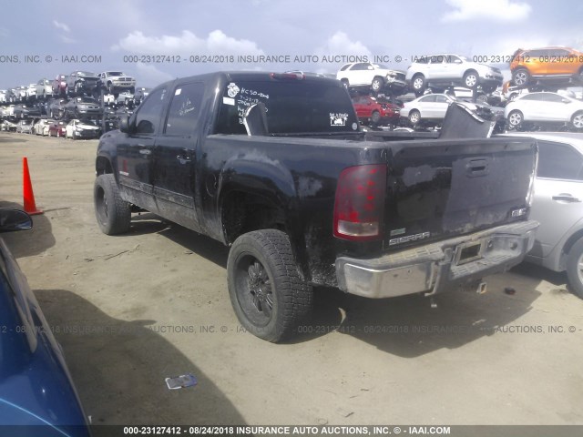 3GTRKWE32AG139020 - 2010 GMC SIERRA K1500 SLT BLACK photo 3