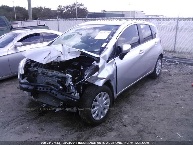 3N1CE2CP0GL406931 - 2016 NISSAN VERSA NOTE S/S PLUS/SV/SL/SR SILVER photo 2