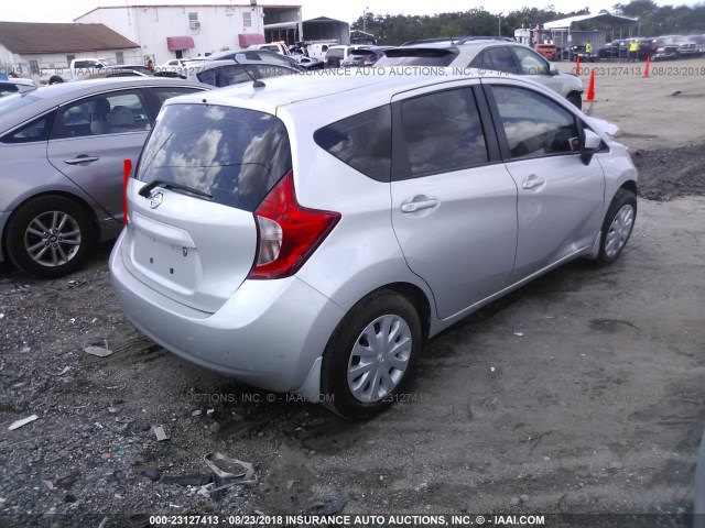 3N1CE2CP0GL406931 - 2016 NISSAN VERSA NOTE S/S PLUS/SV/SL/SR SILVER photo 4