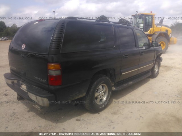 1GNFK16Z43J273349 - 2003 CHEVROLET SUBURBAN K1500 BLACK photo 4