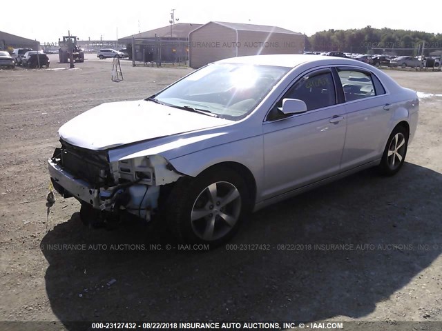 1G1ZC5EU0BF197770 - 2011 CHEVROLET MALIBU 1LT GRAY photo 2