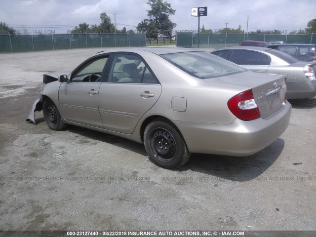 4T1BE32KX3U249649 - 2003 TOYOTA CAMRY LE/XLE/SE Qızıl foto 3
