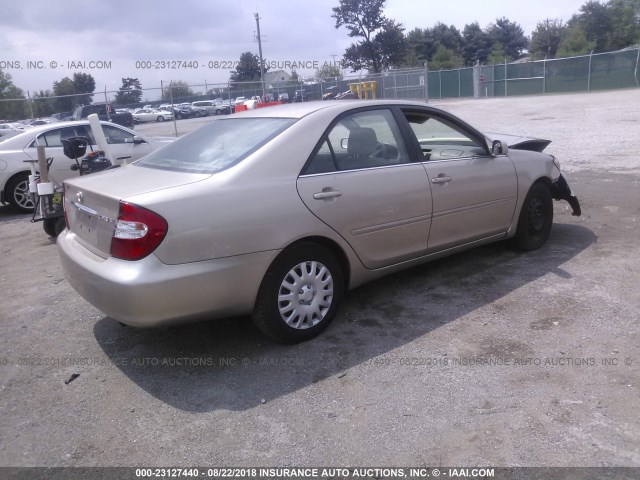 4T1BE32KX3U249649 - 2003 TOYOTA CAMRY LE/XLE/SE Qızıl foto 4