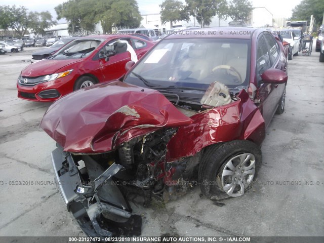 KMHDU46D39U799037 - 2009 HYUNDAI ELANTRA GLS/SE RED photo 6