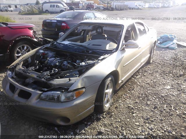 1G2WR5218YF287748 - 2000 PONTIAC GRAND PRIX GTP GOLD photo 2
