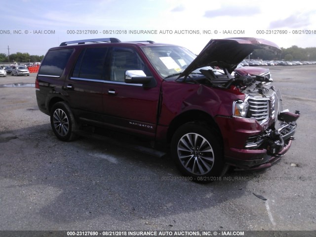 5LMJJ2HT7HEL02615 - 2017 LINCOLN NAVIGATOR SELECT Бордовый фото 1