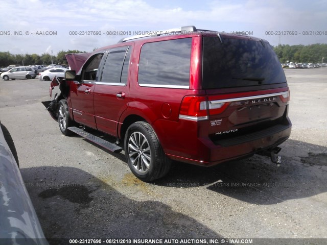 5LMJJ2HT7HEL02615 - 2017 LINCOLN NAVIGATOR SELECT Бордовый фото 3