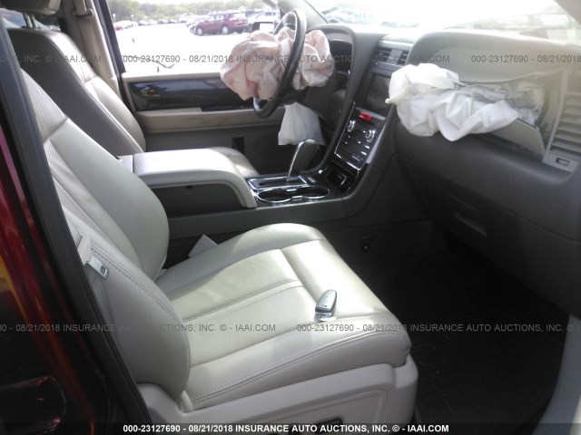 5LMJJ2HT7HEL02615 - 2017 LINCOLN NAVIGATOR SELECT Бордовый фото 5