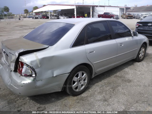 4T1BF28B8YU037063 - 2000 TOYOTA AVALON XL/XLS SILVER photo 4