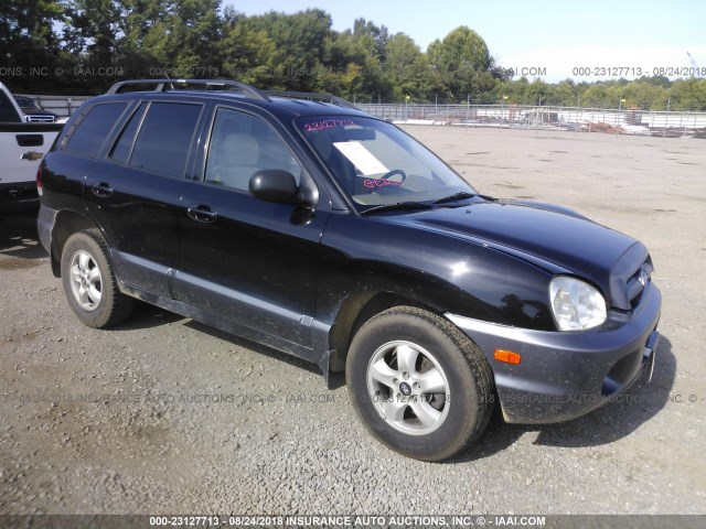 KM8SC73D66U057467 - 2006 HYUNDAI SANTA FE GLS/LIMITED BLACK photo 1