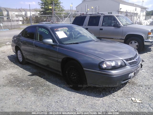 2G1WF52E049345080 - 2004 CHEVROLET IMPALA GRAY photo 1