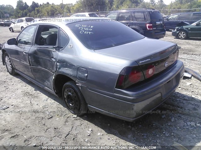 2G1WF52E049345080 - 2004 CHEVROLET IMPALA GRAY photo 3