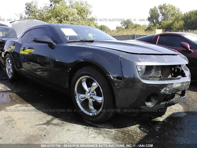 2G1FE1E3XD9149296 - 2013 CHEVROLET CAMARO LS GRAY photo 1