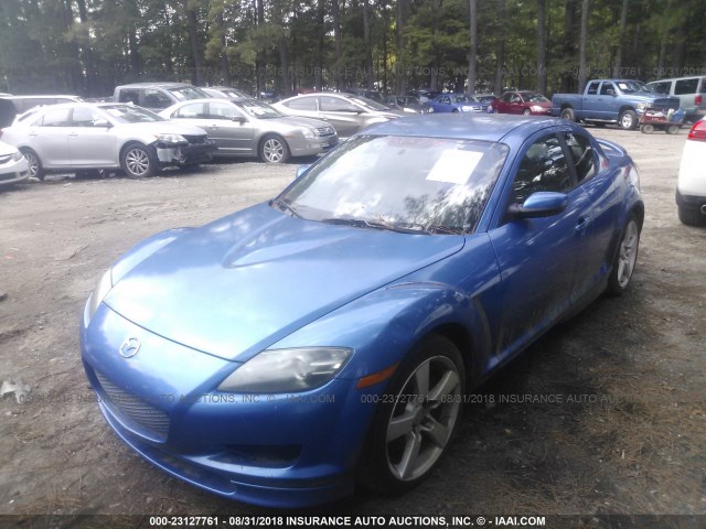 JM1FE173740112527 - 2004 MAZDA RX8 BLUE photo 2