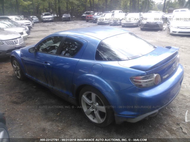 JM1FE173740112527 - 2004 MAZDA RX8 BLUE photo 3