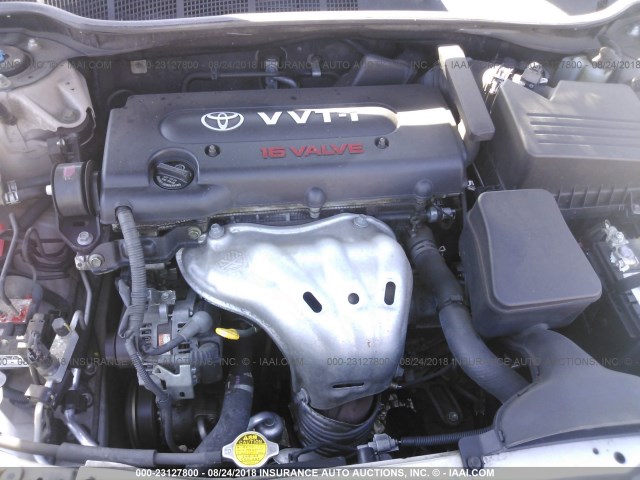 4T1BE46K07U552588 - 2007 TOYOTA CAMRY NEW GENERAT CE/LE/XLE/SE GOLD photo 10