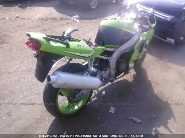 JKAZX4J172A050063 - 2002 KAWASAKI ZX600 J1 GREEN photo 4