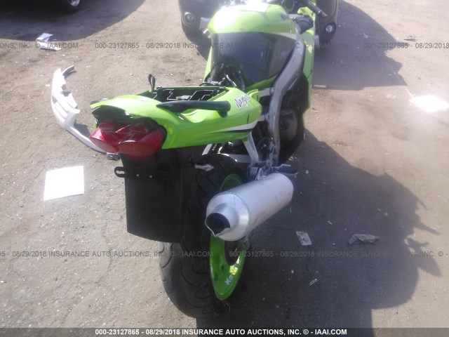 JKAZX4J172A050063 - 2002 KAWASAKI ZX600 J1 GREEN photo 6