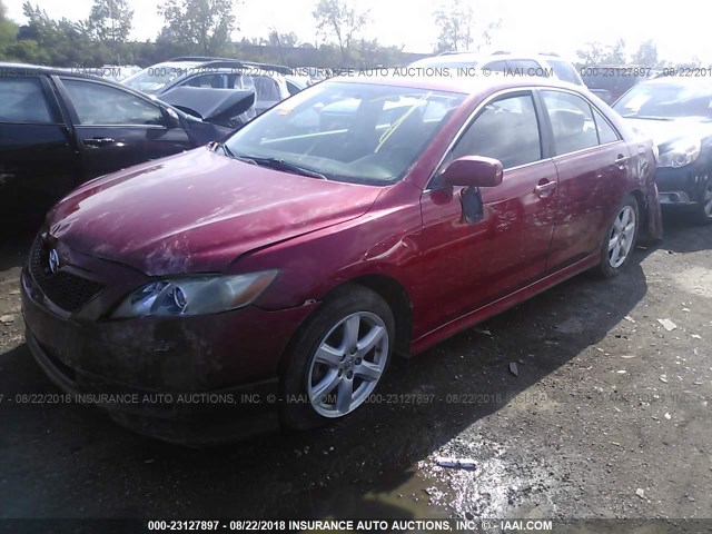 4T1BE46K97U110490 - 2007 TOYOTA CAMRY NEW GENERAT CE/LE/XLE/SE RED photo 2