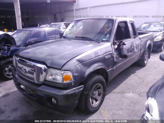 1FTYR44U78PA13943 - 2008 FORD RANGER SUPER CAB GRAY photo 2