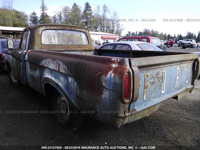 DF10CP180155 - 1961 FORD F100 BLUE photo 3