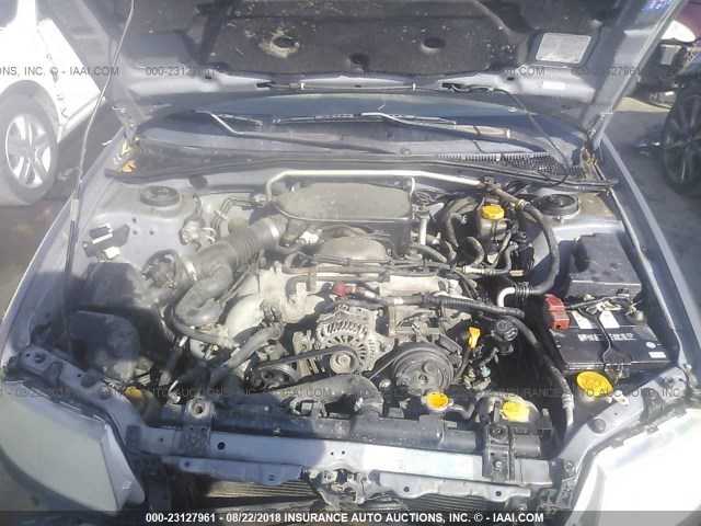 JF4GG61616H050120 - 2006 SAAB 9-2 2.5I GRAY photo 10