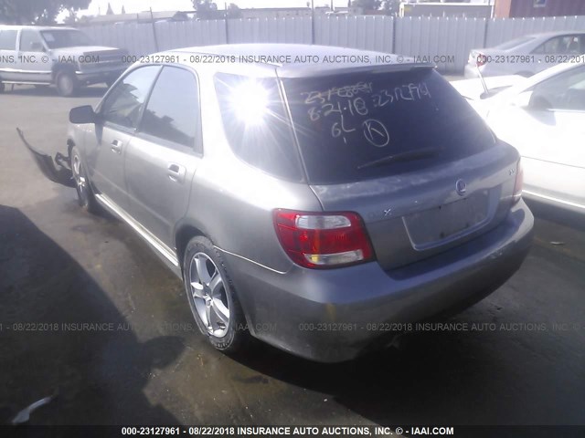 JF4GG61616H050120 - 2006 SAAB 9-2 2.5I GRAY photo 3