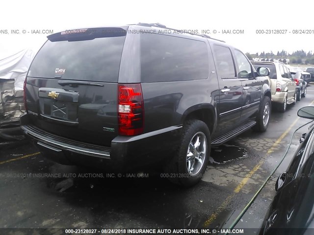 1GNUKKE30AR104471 - 2010 CHEVROLET SUBURBAN K1500 LTZ GRAY photo 4