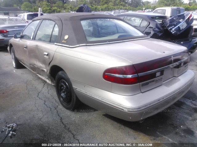 1LNLM97V0VY647512 - 1997 LINCOLN CONTINENTAL  BEIGE photo 3