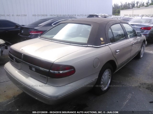 1LNLM97V0VY647512 - 1997 LINCOLN CONTINENTAL  BEIGE photo 4