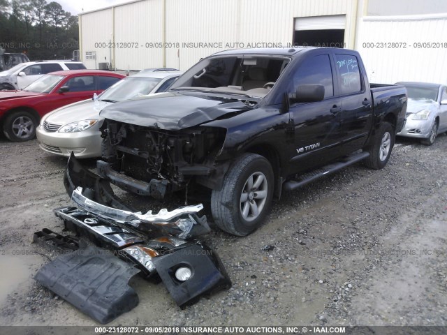 1N6BA0ED3DN300316 - 2013 NISSAN TITAN S/SV/SL/PRO-4X BLACK photo 2